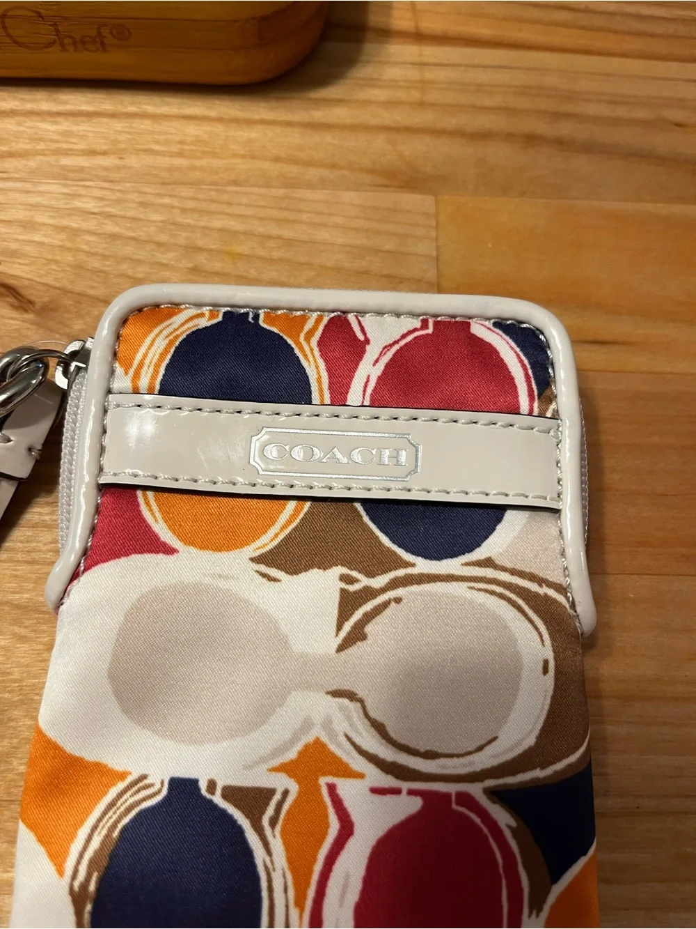 Coach Hand Drawn Scarf Print Phone Wristlet - NWT